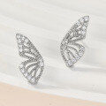 wholesale 925 Sterling Silver Butterfly Earrings, Ultra Fairy-like Pure Silver High-end Minimalist Small Batch Earrings, Ins Style Factory Direct-0-2