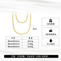 wholesale Metal material, jewelry, European and American accessories, hip-hop, trendy plain chain, best-selling men's necklace, 30mm round box chain-0-2