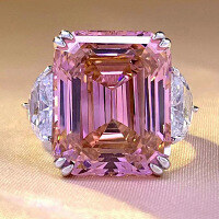 wholesale S925 Sterling Silver 15-Carat High-Carbon Diamond Rectangular Pink Asscher Cut Ring for Women, Luxury-R628 Pink No. 8