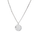 wholesale S925 Sterling Silver New Round Pendant 1341 "You Are My Life" Couple Necklace Hip Hop Trendy Necklace-0-4