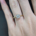 wholesale 9/10/14/18K Gold/Rose Gold/Yellow Gold Premium 1-Carat Lab-Grown Diamond Four-Prong Engagement Ring-0-2