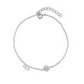 wholesale S925 Sterling Silver Lightning Eight-Pointed Star Bracelet French Fashion Minimalist Gentle Elegance Versatile Stackable Wrist Accessory-0-6