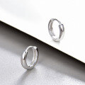 wholesale 925 Sterling Silver Hoop Earrings for Women, Minimalist Circle Ear Clasps, Autumn Winter Light Luxury Small Circle Ear Hoops-0-18