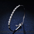 Sterling Silver Moissanite Row Bracelet for Women, Live Direct Sales-0-4