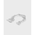 wholesale S925 Sterling Silver Korean Version INS Niche Design Minimalist Versatile Irregular Concave-Convex Surface Open Adjustable Ring for Women-0-0