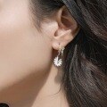 wholesale S925 Sterling Silver New Korean Style Forest Series Sweet and Lovely Daisy Ear Studs Earrings for Women Wholesale-0-1