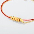 wholesale S925 Sterling Silver Snake Year Red Rope Bracelet for Women, Original Design Red Braided Cord Gift-0-2