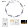 Wholesale S925 Sterling Silver 54ct Moissanite Bracelet, Luxurious & Versatile Women's Jewelry-0-5