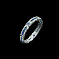 wholesale 925 Silver Gold-Plated Bracelet with High-Carbon Diamonds Royal Blue Art Deco Retro Versatile Jewelry for Women-0-3