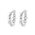 wholesale S925 Sterling Silver European and American Cross-Border Geometric Large and Small Sphere Interlocking Wish-Fulfilling Trendy Versatile Earrings-0-4