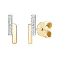 S925 Sterling Silver Square Stud Earrings with Moissanite-0-8