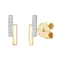 S925 Sterling Silver Square Stud Earrings with Moissanite-H style [Clearance Sale, Free Shipping] Moissanite 1.0mm