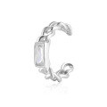 wholesale 925 Sterling Silver No Hole Ear Clips with High-End Feel, Women's Personalized Diamond-Encrusted Hoop Earrings, Minimalist Ear Cuffs for Cross-Border Wholesale-0-6