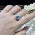 S925 Sterling Silver Spinel Ring, Women's Light Luxury Minimalist Original Design-0-2