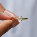 18K Gold Plated S925 Silver Moissanite Engagement Ring, Drop Shipping-0-2