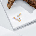 wholesale Plated K Gold Sterling Silver Mermaid Tail Inlaid with White Shells Pendant for Women in Instagram Style Japanese Fresh and Light Aesthetic, Manufacturer Wholesale-0-3
