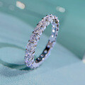 wholesale S925 Silver New Style Women's 3mm Full Diamond Ring,Ins Fashion for Gift Giving-0-0