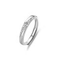 wholesale S925 Sterling Silver Original Design High-end Couple Rings Adjustable Plain Band Rings Valentine's Day Gift-0-93