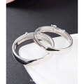 wholesale 925 Sterling Silver Couple Rings Pair Men Women Matching Bands Index Finger Rings Korean Style Fashion Jewelry-0-1