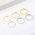 wholesale 925 Sterling Silver 1mm Minimalist Stackable Ring Women's Plain Band Ins Advanced Sense Hand Jewelry-0-4