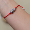 wholesale S925 Sterling Silver Pi Xiu Red Rope Bracelet Unisex Minimalist Design Unique Personality Zodiac Year New Year Gift Couple's Hand String-0-2