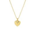 wholesale S925 sterling silver 432 Korean version ins niche design minimalist versatile geometric heart-shaped textured collarbone chain necklace for women-0-4