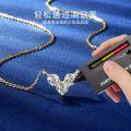 S925 Silver Women's Heart Pendant Necklace with Moissanite-0-2