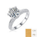 S925 Silver Moissanite Ring, Custom Luxury Live Stream Jewelry-0-5