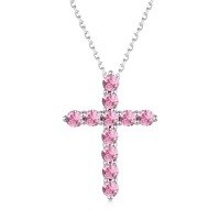 wholesale S925 Sterling Silver Cross Heart Wings Design High-End Feeling Zircon Inlaid Women's Collarbone Chain for Europe and America-DY190032-SW-PK 925 silver