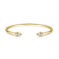 18K Gold Plated S925 Silver Moissanite Water Drop Bangle for Cross-Border Live Streaming-0-3