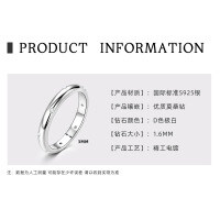 S925 Sterling Silver D Color Moissanite Ring, Sparkling Starry Design-Starry Night  5 US