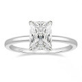 wholesale S925 sterling silver wholesale 2ct four-prong princess cut moissanite women's ring high-end jewelry accessories for men-0-1