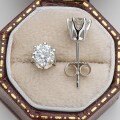 Sterling Silver 5MM Round Moissanite Classic Stud Earrings for Women Wholesale-0-0