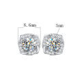 wholesale S925 Sterling Silver Moissanite Stud Earrings for Women, Small Windmill Earrings with Unique and Stylish Design, Fashionable and Luxurious-0-6