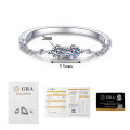 Metal Alloy Minimalist Moissanite Tail Ring for Women, Korean Style Wholesale-0-4