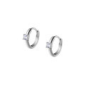 wholesale 925 Silver Ear Studs Women's Korean Style Fashion Minimalist Four-Prong Single Diamond Ear Studs Elegant and Sweet Ear Jewelry G0711-0-4