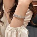 wholesale 925 Sterling Silver Hollowed Lace Full Diamond Bracelet, Small Niche Design, Starry Sky Mesh Bangle, Light Luxury Heavy Work Craftsmanship for Women-0-3