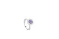 wholesale S925 Sterling Silver Cross-Border Moissanite Four-Prong Ring for Women, Minimalist and Fashionable Petite Design, Exquisite Light Luxury Korean Style Closed Band-0-13