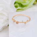 wholesale Gold Plated Sterling Silver, Dunli New INS Stackable Style Thin Ring, Rose Flower Design Exquisite Women's Ring for Wholesale-0-1