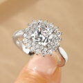 Metal Diamond Ring Flash Elegance Niche Design Cross-Border Wholesale-0-0