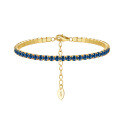 wholesale S925 Sterling Silver Colorful Zircon Tennis Bracelet for Women, Fashionable and Versatile, Direct from Manufacturer-0-32