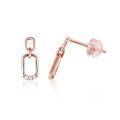 wholesale 14K rose gold, 9K yellow gold, 18K white gold with moissanite diamond earrings-0-4