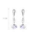 wholesale S925 sterling silver Korean minimalist earrings for women, small and unique design, vintage and trendy, elegant and versatile earrings-0-5