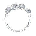Metal Material Interlocking Ring Light Luxury Diamond Fashion Jewelry Wholesale Direct-0-3