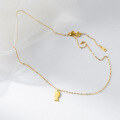 wholesale S925 Silver Korean Version Minimalist Elegant Ins Style Viral Exquisite Small Fish Necklace Y02137-0-4