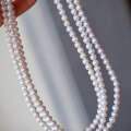 wholesale Metal material first, manufacturer wholesale natural freshwater pearl necklace 5A freshwater pearls 5-6mm near-round pearl necklace supply chain-0-1