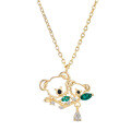 wholesale S925 gold-plated silver jewelry, Dunli Jewelry's new fun animal parent-child koala necklace and bracelet set series-0-0