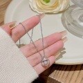 wholesale S925 Sterling Silver Fashion Commuter Minimalist Designer Movable Crown Pendant Necklace-0-2