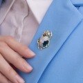 wholesale Metal Material: 925 Silver Enamel Ladybug Brooch, Exquisite Vintage High-End Unique Design Button Pin Accessory-0-2