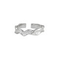 wholesale S925 Sterling Silver 3098 Niche Individualistic Ins Avant-Garde Edgy Irregular Design Bubble Texture Ring for Women-0-5
